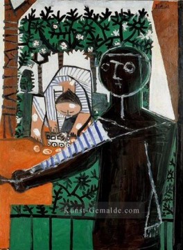 le Ölbilder verkaufen - Paloma devant le jardin 1953 Kubismus Pablo Picasso